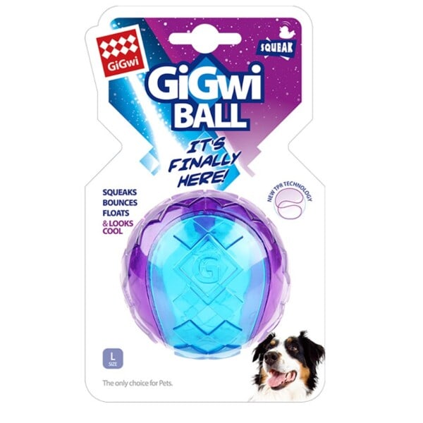 Pet Leker G-Ball Serien S/M/L Transparent Squeaky Interactive Ball Hund Leker