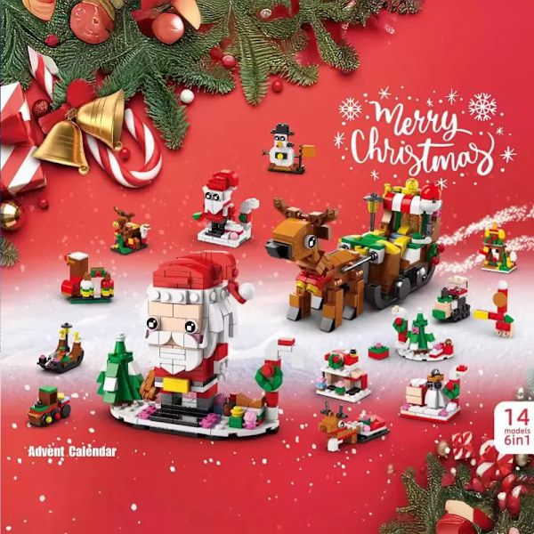 Jul Byggeklosser Set Eske Barn Leker 24 År Xmas Advent Kalender