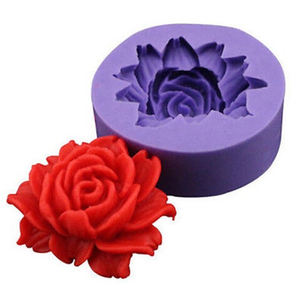 3D Rose Blomst Silikon Mugg