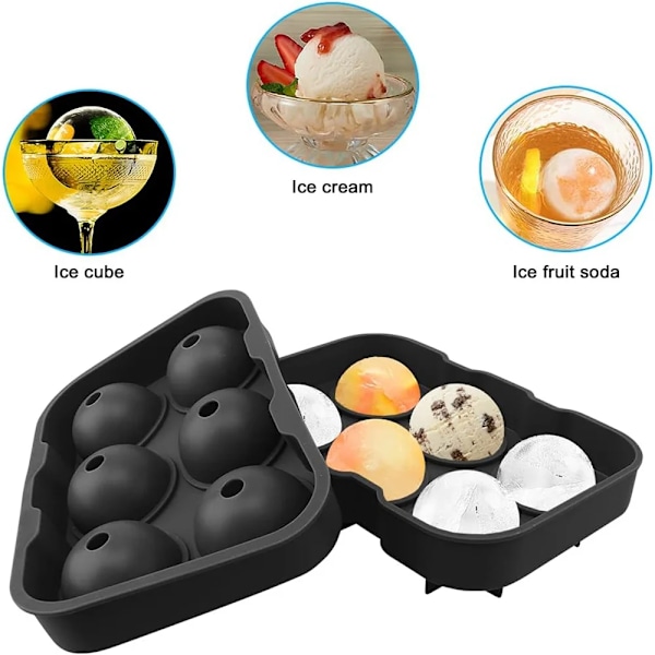 Silikon Is Ball Maker Large 3D Big Round Sphere High Balls Ice Shape Cube Mould Tray