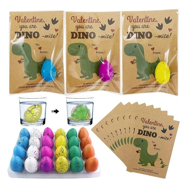24 kpl Lapset's lelut hautova dinosaurukset munat vedessä hauskaa simulaatio dinosauruksista yllätyksiä