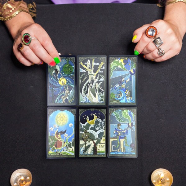 Rikki peili Tarot Ennustaminen kortti kokoelma Flash kortti Peli pöytä lelut