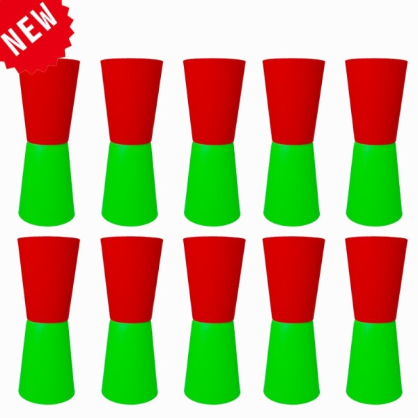 Kul Flip Cup Shuttle Run Rugby Agility Reverse Cone Kropp Koordination Explosiv Träning Plast