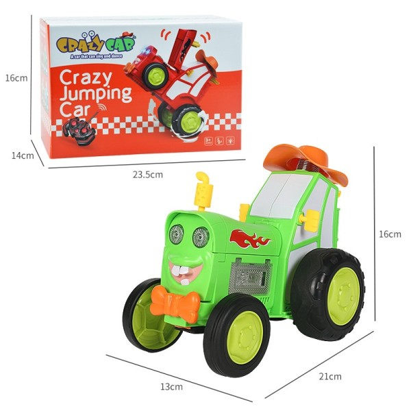 Mini Rc Auto Musiikilla Valot Hullu Jumping Ajoneuvo Infrapuna Kaukosäädin Stunt Autot Kävely Pysty Rc Kuorma Hauskat Lapset lelut