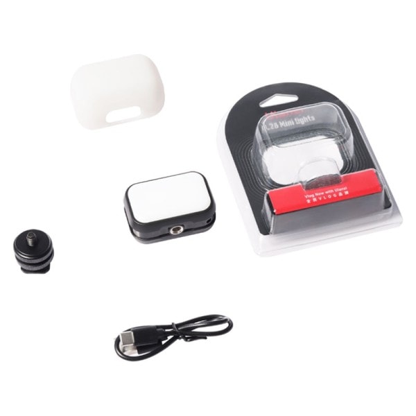 Ultra Mini Rechargeable LED Video Light Justerbar Vlog Light