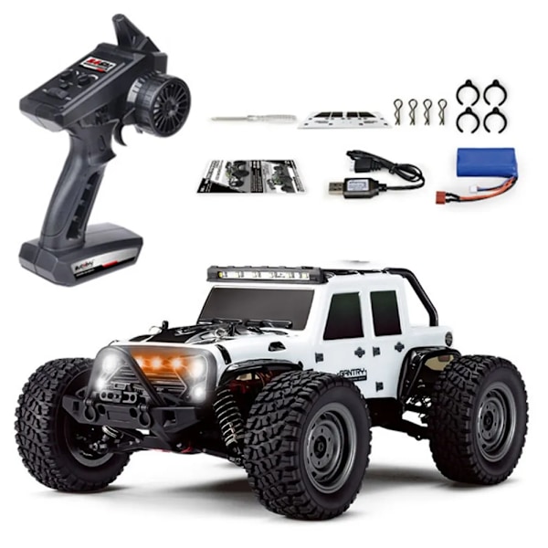 Off Road 4WD med LED Fremlys 2,4G Vanntett Fjernkontroll Kontroll Monster Truck