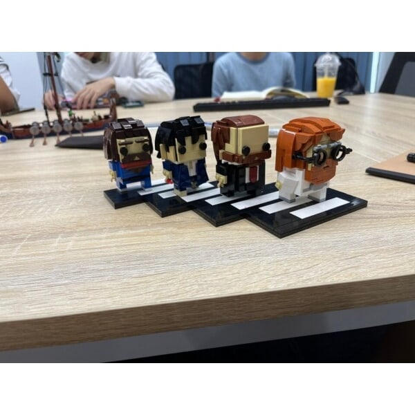 Engelsk Rock Band Team Brickheadz International Stars Populær Musik Sanger Figur Karakter Brick Model