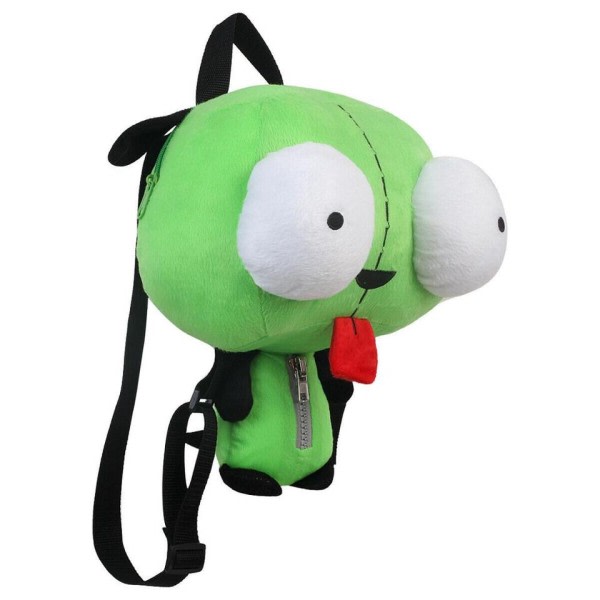 Alien Invader Zim 3D Eyes Robot Gir Søt Fylt Plysj ryggsekk grønn bag julegave