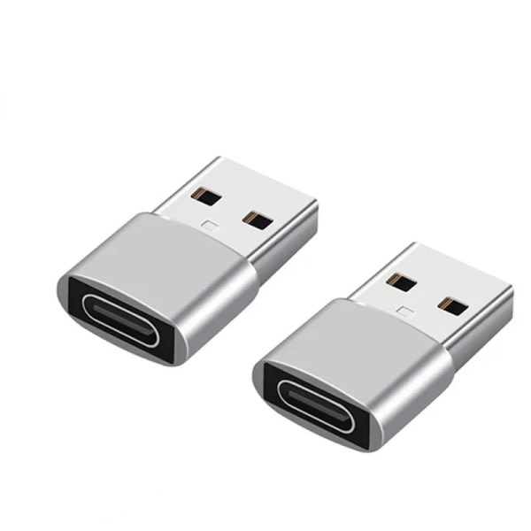 2 bitar Typ C till USB OTG Adapter USB Typ C Male To Micro USB Kvinna Konverterare
