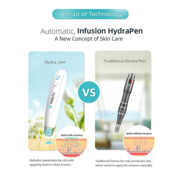 Trådlös Hydra Pen H2 Med 22PCS Gratis Nålar Ansiktsbehandling Stam Cell terapi Professionell Microneedling Penna