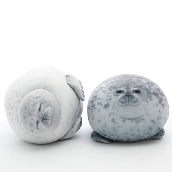 40 cm Angry Blob Seal Kudde Chubby 3D Novelty Sea Lion Doll Plysh Toy Toy