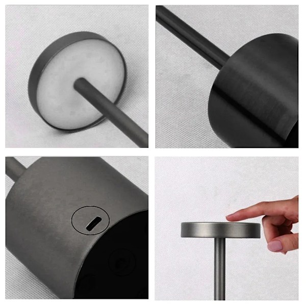 Simple Touch Sensor LED Bord Lampe Genopladelig Skrivebord Lampe