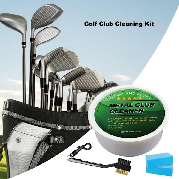 Golf Club Polering Kit Safe Lugtfri ridse fjerner