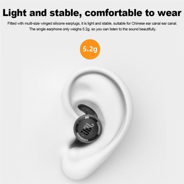 TWS Trådlös Bluetooth Hörlurar Sport Hörsnäckor Djup Bass Hörlurar Vattentäta Headset