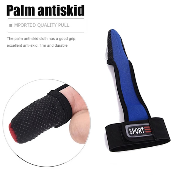 1 Fingrar Protector Andningsbart Anti-halk Anti-Cut Fiske handskar