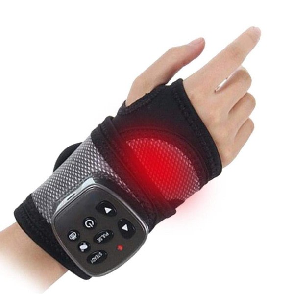 Multifunktion led vibration armband luft tryck knådning varm kompress meridian fysioterapi instrument