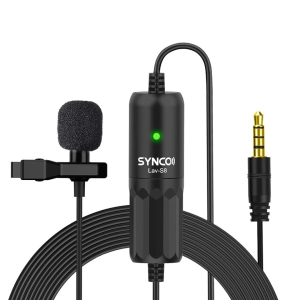 Ammattimainen 3,5mm TRRS/TRS langallinen ääni Lavalier kondensaattori mikrofoni mikrofoni VS BOYA BY-M1