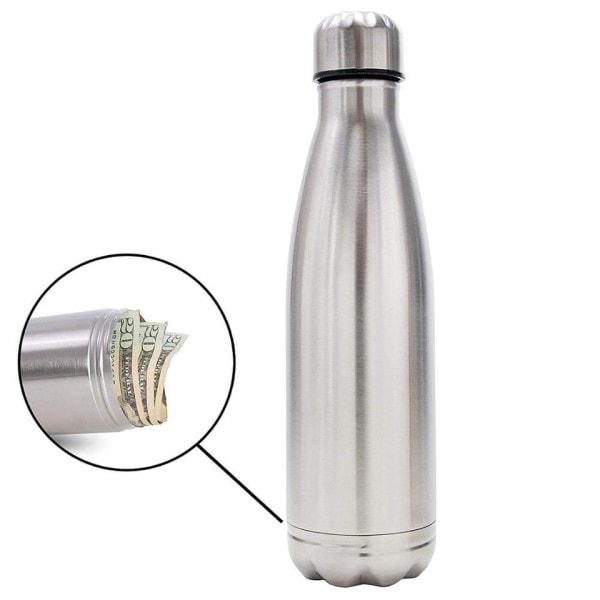 Afledning vand flaske dåse safe rustfrit stål glas med skjuler plads for penge med patent