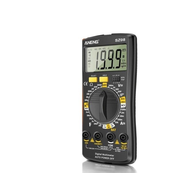 Digital Ultra-tynd Multimeter Opbevaring Professionel Meter Auto Voltmeter