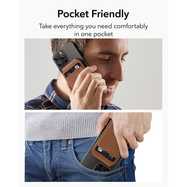 Läder Magsafe plånbok ställ fodral för iPhone 14 13 12 Pro Max Cartera Magsafe
