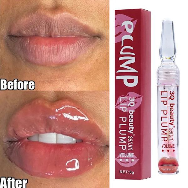 Læbe Plump Serum Forøg Læbe Elasticitet Øjeblikkelig Volumiserende Esentiel Olie Reducer Fine Linjer Reparation