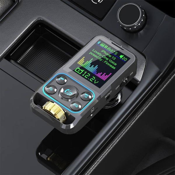 Langaton auto Fm lähetin handsfree Bluetooth-yhteensopiva Mp3 soitin C-tyypin portilla