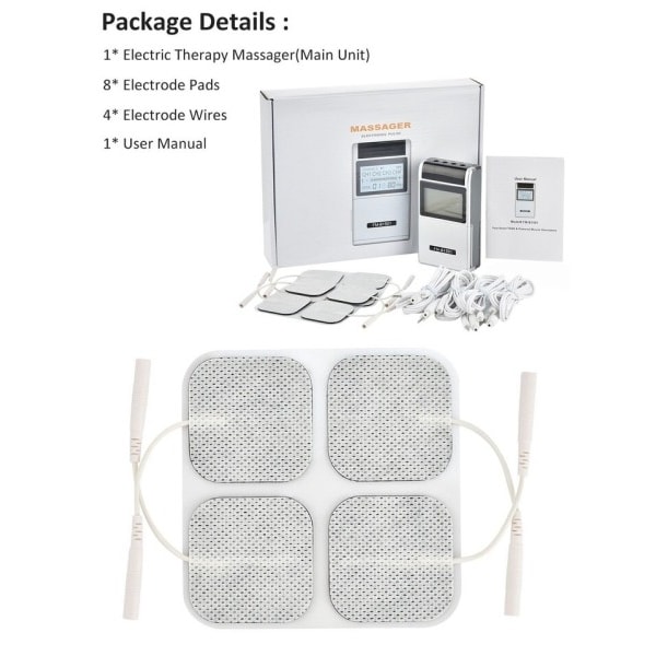 15 Modes Terapeutisk Massager EMS Neuromuskulær Stimulator