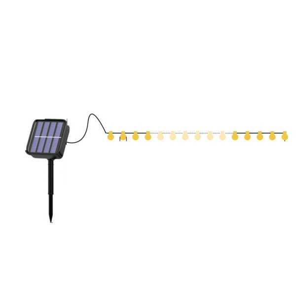 Camping Solar String Lights Utomhus 200 Led Crystal Globe Lights