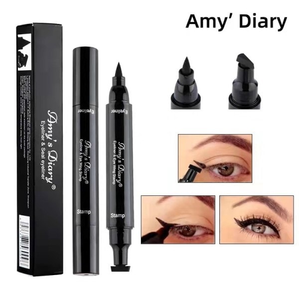 Eyeliner Big Seal Stamp Professional Svart Långvarig Vattentät