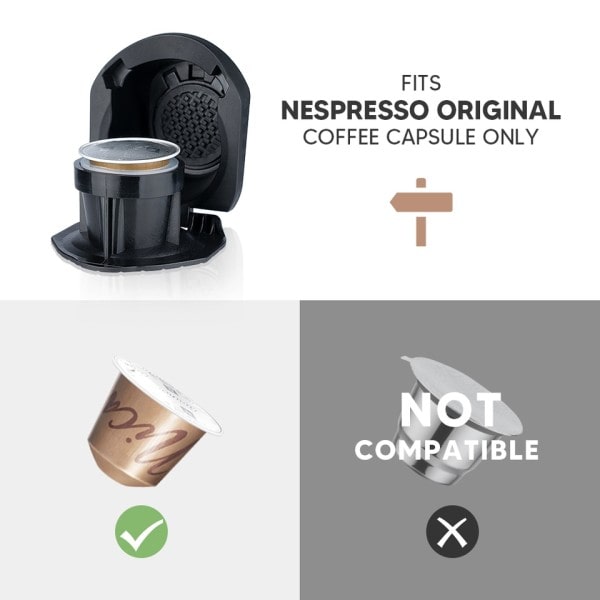 Adapter för Dolce Gusto PICCOLO Maskin Återanvändbar Kapsel Återfyllbar