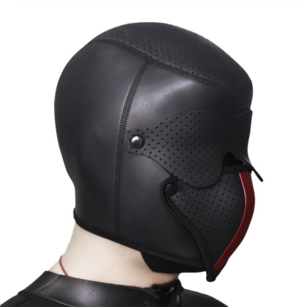 Män Sexy Eagle Näbb Huvudbonader Halloween Cosplay Läder Party Mask