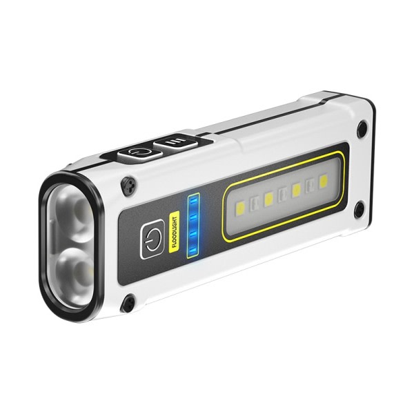 MINI Portabel Uppladdningsbar LED Ficklampa Utomhus Nödläge Service Lampa med Magnetisk Kraftfull Lång Räckvidd Flashlight
