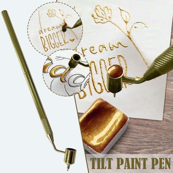 Detaljering Fin Line Væske Writer Paint Applikator Pen Skrå Precision Ruling Pen Til Rock Chips
