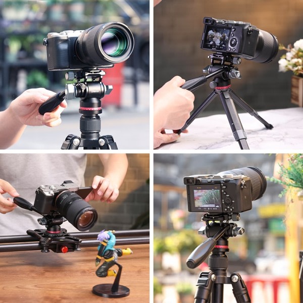 Panorama Stativ Huvud Hydraulisk Fluid Video Dämpning Huvud För Stativ Monopod Kamera Hållare Stativ