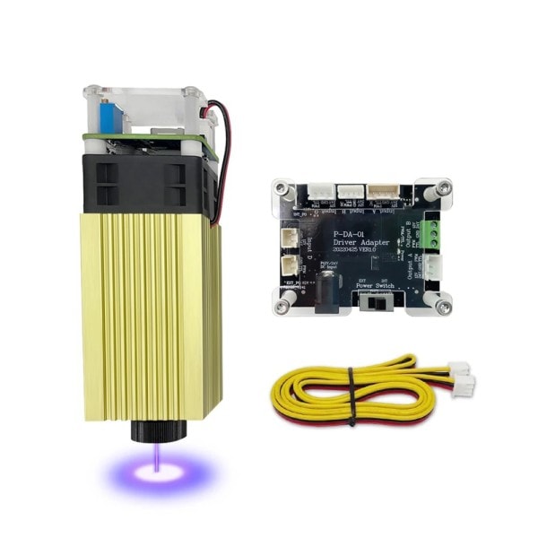 20W laser modul 450nm 40W TTL blåt lys laser gravør hoved