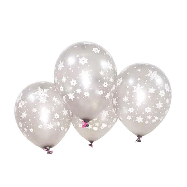 12 stk   12 tommer   jul   frossen   snøfnugg   lateks   ballong