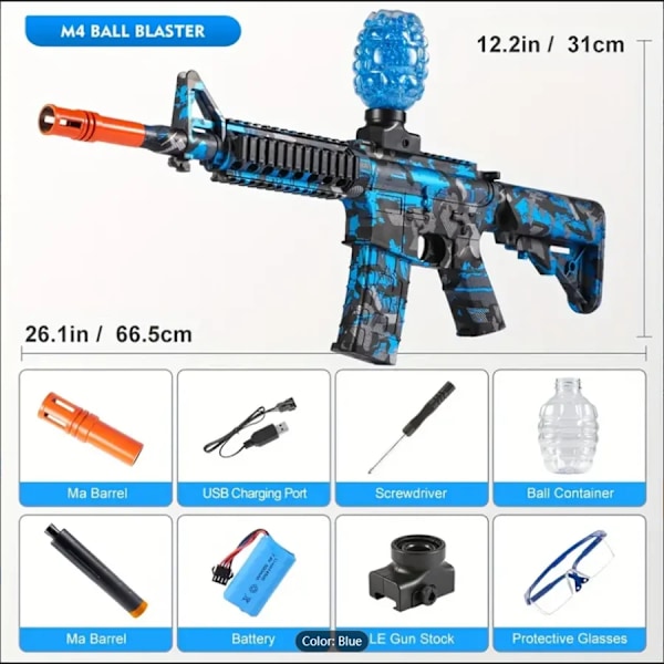 Spændende M4 M416 Elektrisk Ball Blaster Legetøj