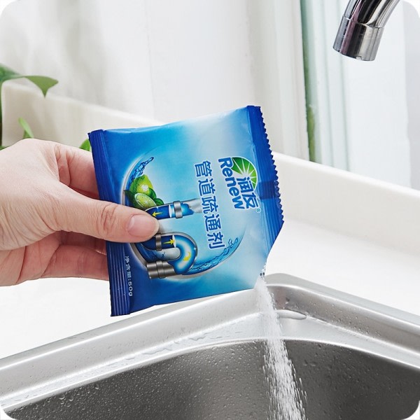 Husholdning avløp rens deodorant kjøkken toalett badekar kloakk rengjøring pulver Rør mudring verktøy