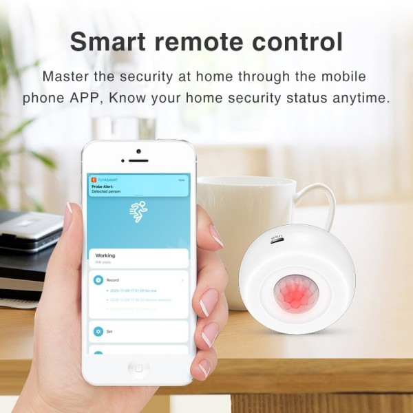 WiFi valo + PIR liike anturi älykäs koti infrapuna passiivinen ilmaisin älykäs koti