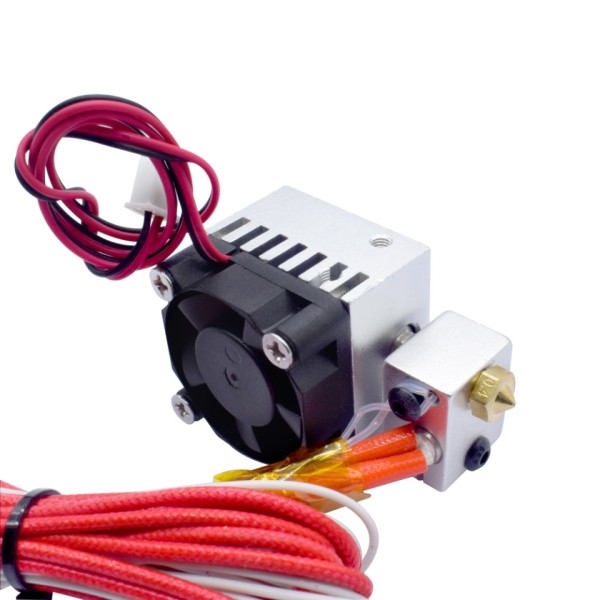 3D Printer Hot End V6 Long distance 1 In 1 Out Extruder Single Head 12V/24V 0.4mm 1.75mm with Cooling Fläkt