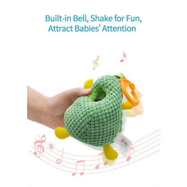 Baby klapvogn Legetøj Larver spiser frugt Hængende klapvogn Spiral Plush Please Dukke finger Udviklings Raller Legetøj