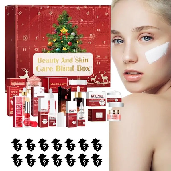 24 stycken Kosmetik Advent Kalender 24 Dagar Jul