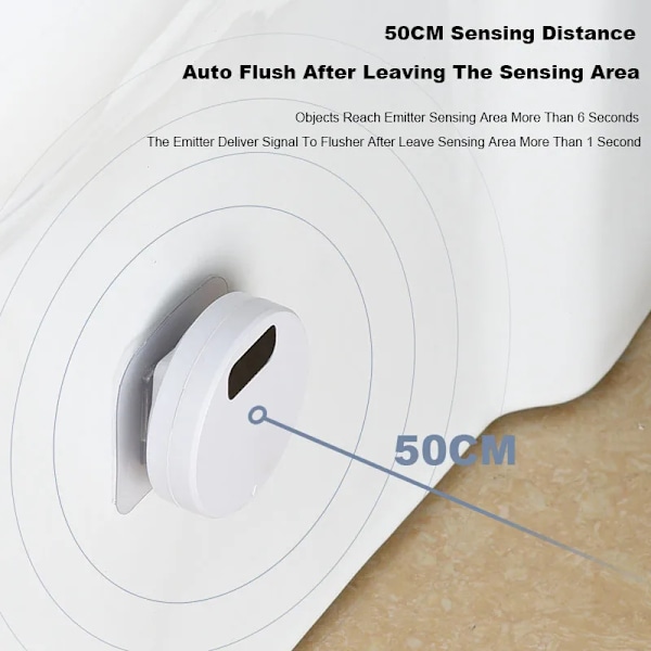 Automaattinen WC huuhtelu painike induktio WC huuhtelu ulkoinen infrapuna huuhtelu Smart Home Kit Smart WC huuhtelu anturi