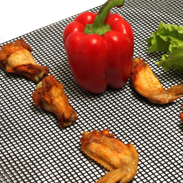 Non-stick grill netting matte gjenbrukbar varme motstand grill baking nett