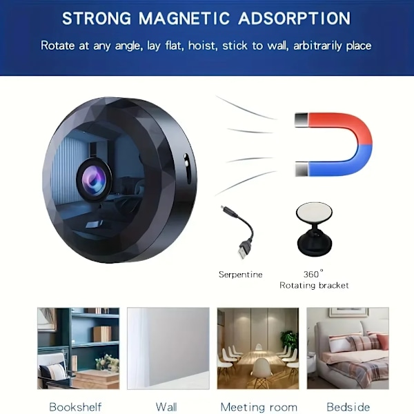 Trådlös A11 Kamera Mini WiFi Monitoring 1080P HD Video Säkerhet Kamera