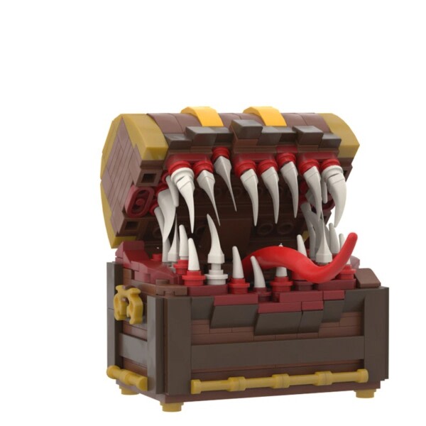 Mimics Skattkista Monster Yaranzo Building Blocks Kit Creative Game Assmble Puzzle Låda
