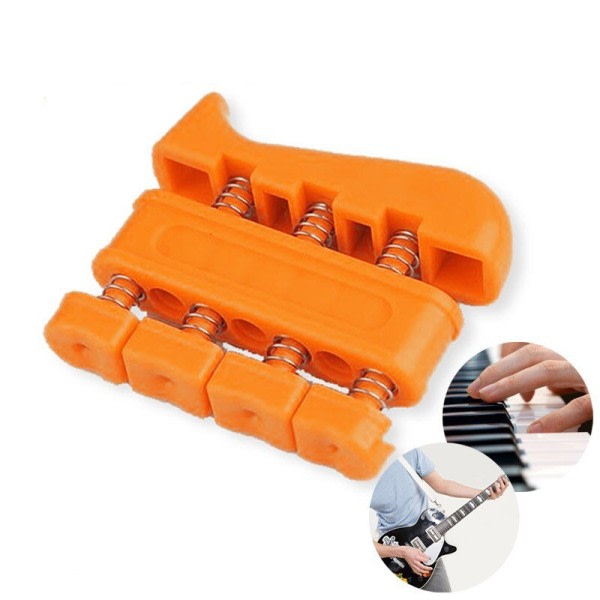 1PC Hand Grip Finger Tränare Strengthener Tvåvägs Fjäder Justerbar Kraft Träning Piano Gitarr Finger Träning Utrustning