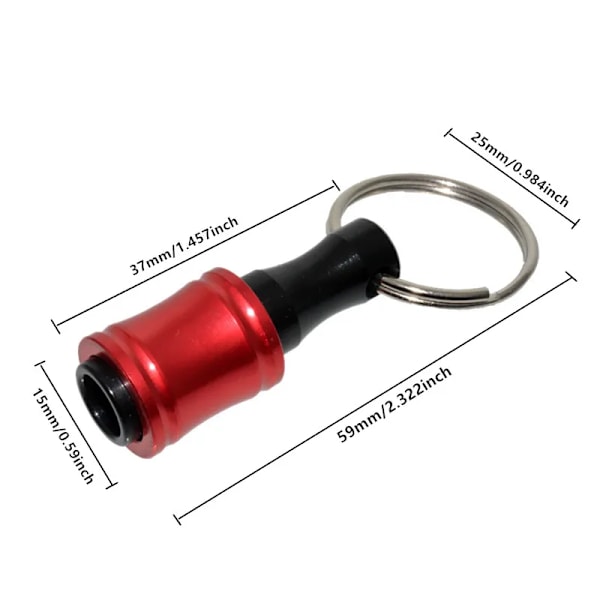 6 delar Set 1/4" Hexagonal skaft skruvmejsel huvud hållare förlängning stång nyckel kedja adapter borr bit