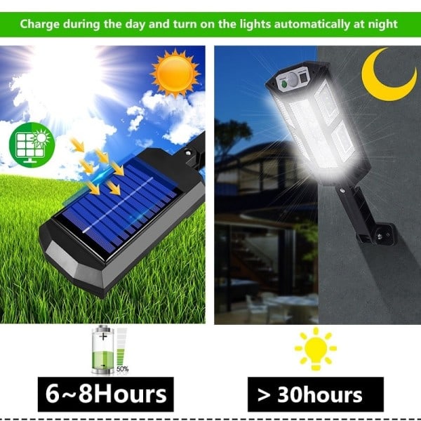 9900 Lumenia Uusin Aurinko Led Valo Ulkona Aurinko Lamppu liike anturi 4 tila vedenpitävä aurinko puutarha valo