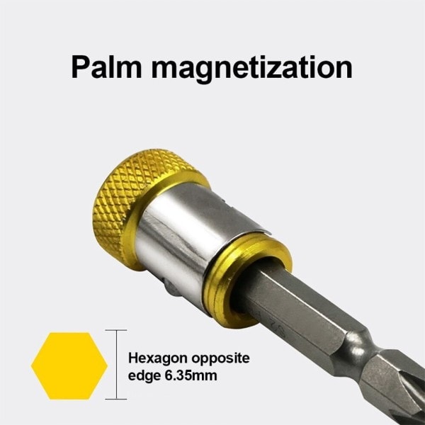 Magnetisk bit hållare legering elektrisk magnetisk ring skruvmejsel bit huvud hållare anti korrosion magnetisera